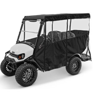 OEM EZGO Golf Cart Modular Top Enclosure – Black, 4-Passenger Part #10023626G0101