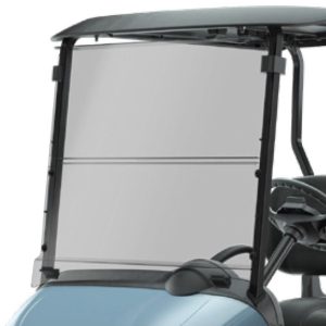 OEM EZGO RXV Golf Cart Tinted Split Windshield Kit (2008-2023) with Modular Top- Genuine EZGO Part #10031620