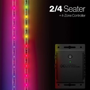 Golf Cart Underglow Lights with Controller – RGB LED Underbody Strip Kit for 2-Seat & 4-Seat Carts