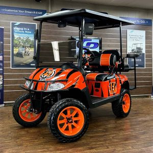 2019 E-Z-GO Freedom RXV Elite 2.2 Lifted • Lithium • Cincinnati Bengals • Street-Ready and American-Built