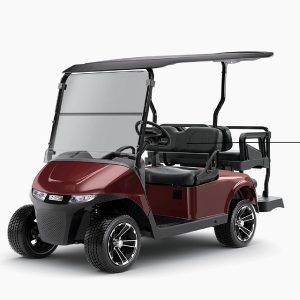 2026 E-Z-GO Freedom RXV 4 Elite 2.2 • Touring • Lithium • Burgundy • Street-Ready and American-Built