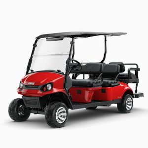 2026 E-Z-GO Express 6 Elite 4.2 • Touring • Lithium • Flame Red • Street-Ready and American-Built