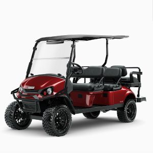 2026 E-Z-GO Express 6 Elite 4.2 Lifted • Summit • Lithium • Inferno Red • Street-Ready and American-Built