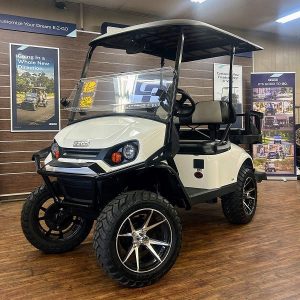 2026 E-Z-GO Express 4 Lifted • Gas • Bright White • Street-Ready and American-Built