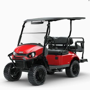 2026 E-Z-GO Express 4 Lifted • Gas • Flame Red • Street-Ready and American-Built