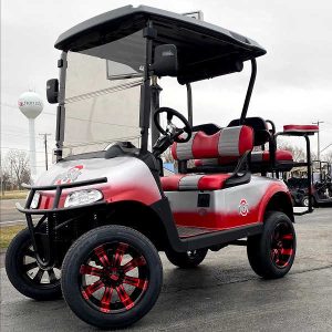 E-Z-GO Freedom RXV, Scarlett and Gray OSU Buckeyes