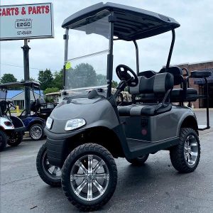 E-Z-GO Freedom RXV, Metallic Charcoal Lifted