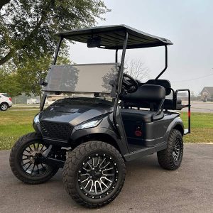 2018 E-Z-GO TXT Lifted • Gas • Metallic Charcoal Storm Body • Street-Ready and American-Built