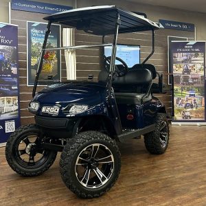2018 E-Z-GO TXT Lifted• Gas • Patriot Blue • Street-Ready and American-Built