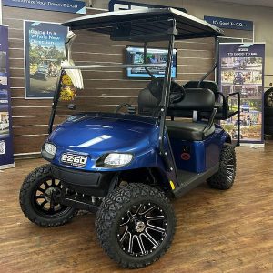 2018 E-Z-GO TXT • Gas • Electric Blue • Street-Ready and American-Built