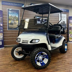 2018 E-Z-GO TXT • Gas • Blue/White Fade • Street-Ready and American-Built