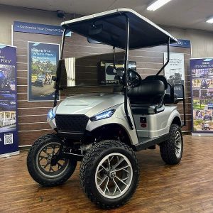 2018 E-Z-GO TXT Lifted • Gas • Platinum Storm Body • Street-Ready and American-Built