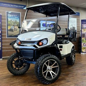 2026 E-Z-GO Express 4 Lifted • Gas • Bright White • Street-Ready and American-Built