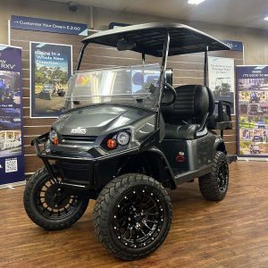 2026 E-Z-GO Express 4 Lifted • Gas • Metallic Charcoal • Street-Ready and American-Built