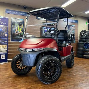 2026 E-Z-GO RXV 4 XT ELiTE Lithium 2.2 Lifted • Limited Edition Red Merlot • American-Built • Street-Ready