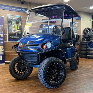 2026 E-Z-GO Express 4 Summit XTL • Gas • Electric Blue • Street-Ready and American-Built