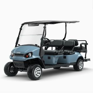 2026 E-Z-GO Express 6 • Touring • Gas • Ocean Grey • Street-Ready and American-Built