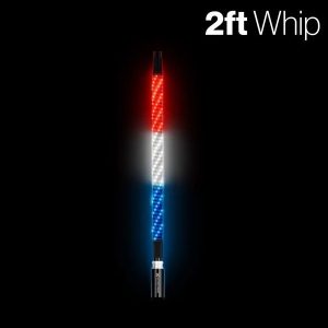 2 ft RGB LED Whip Light – Extreme Single Whip for Golf Carts, UTVs, ATVs & Off-Road Use | Multi-Color Patterns & Effects