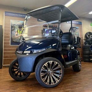 2026 E-Z-GO RXV 4 Touring S ELiTE 2.2 • Lithium • Patriot Blue • American-Built • Street-Ready