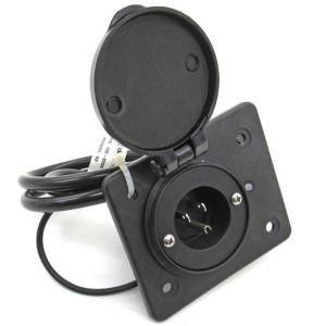 OEM EZGO Golf Cart On-Board Charger Receptacle- Genuine E-Z-GO Part #610536