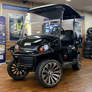2026 E-Z-GO Express 4 Lifted • Gas • Black• Street-Ready and American-Built