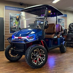 2026 E-Z-GO Express 6 Summit XTL Elite 2.2 Lifted • Lithium • Electric Blue • Street-Ready and American-Built