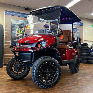 2026 E-Z-GO Express 4 Summit XTL • Gas • Inferno Red • Street-Ready and American-Built