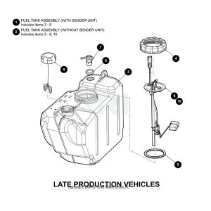 OEM EZGO Golf Cart Fuel Pickup Sender Without Sender- Genuine E-Z-GO Part #656135