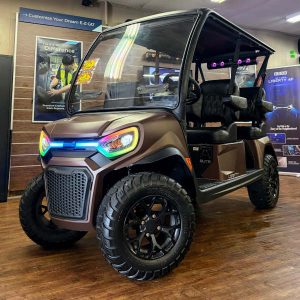 2027 E-Z-GO Liberty 4F XTL Elite 2.2 Lifted • Lithium • Matte Brown • Street-Ready and American-Built