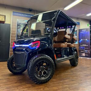 2027 E-Z-GO Liberty 4F XTL Elite 2.2 Lifted • Lithium • Patriot Blue • Street-Ready and American-Built