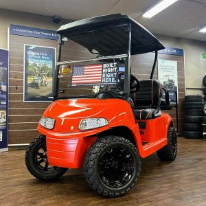 2021 E-Z-GO RXV Elite 2.2 • Lithium • Orange • Street-Ready and American-Built