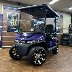 2027 E-Z-GO RXV Valor • Gas • Purple with Black Trim • Street-Ready and American-Built