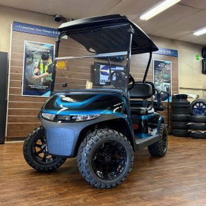 2027 E-Z-GO RXV Valor• Gas • Black w/Teal Trim • Street-Ready and American-Built