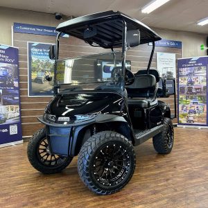 2027 E-Z-GO RXV Valor Lifted • Gas • Black • Street-Ready and American-Built