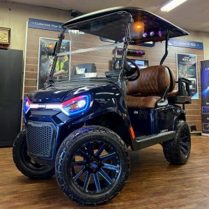 2027 E-Z-GO Liberty 4 XT Elite 2.2 Lifted • Lithium • Patriot Blue • Street-Ready and American-Built