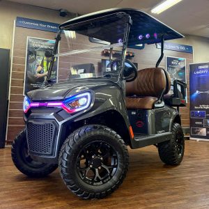 2027 E-Z-GO Liberty 4 XT Lifted • Gas • Metallic Charcoal • Street-Ready and American-Built