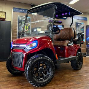 2027 E-Z-GO Liberty 4 XT Elite 2.2 Lifted • Lithium • Inferno Red • Street-Ready and American-Built