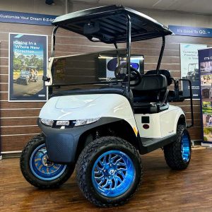 2027 E-Z-GO RXV Valor Lifted • Gas • Bright White • Street-Ready and American-Built
