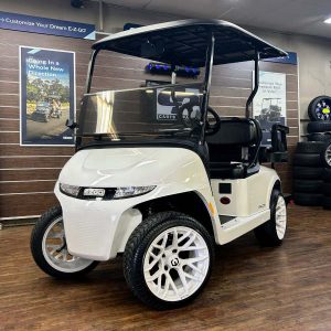 2027 E-Z-GO RXV Valor 4 • Gas • White Ghost • Street-Ready and American-Built