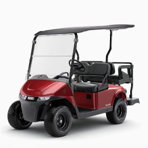 2027 E-Z-GO RXV Valor 4 • Gas • Inferno Red • Street-Ready and American-Built