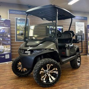 2027 E-Z-GO RXV Valor Lifted • Gas • Metallic Charcoal with Black Trim • Street-Ready and American-Built