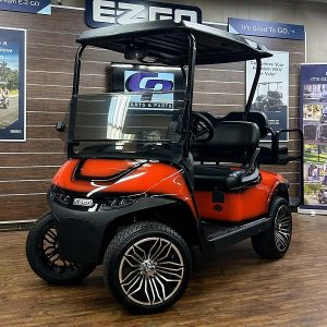 2027 E-Z-GO RXV Valor • Gas • Orange with Black Trim • Street-Ready and American-Built